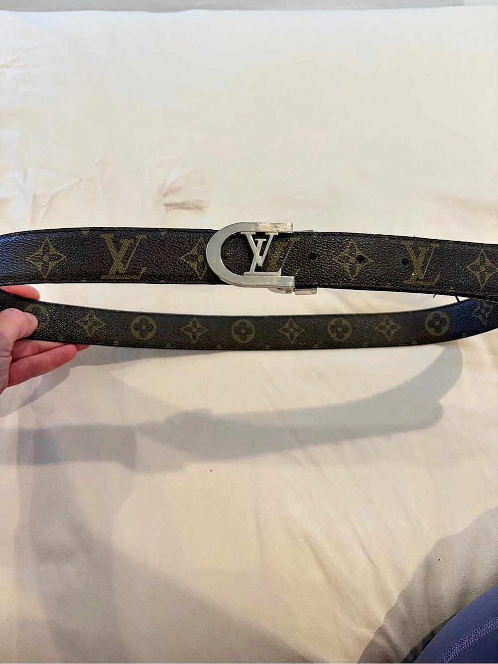 Louis Vuitton LV Initiales 40mm Reversible Belt in Brown & Black